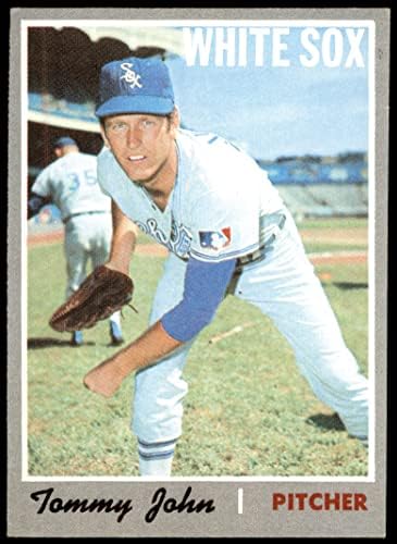 1970 Topps # 180 Томи Джон Чикаго Уайт Сокс (бейзболна картичка) VG White Sox