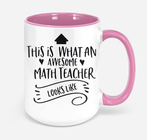 Забавен Страхотен Подарък под формата на утайка от чаши за Учителя по математика, в знак на признателност (11 грама, 20 грама)