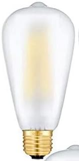 8 опаковки led лампи Edison мощност 8 W с регулируема яркост 2700K Мек Топъл Бял цвят, което е равно на 70 W 700 Лумена, Средна База E26 В Ретро стил ST64 От матово Стъкло, Led Лампа с д?