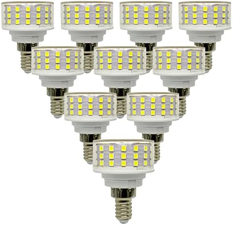 Led лампа E12 мощност от 10 W в формата на гъбата (еквивалентен на халогенна лампа с мощност 100 W), по-Топъл Бял 3000 До 72 бр. светодиоди, SMD 2835, на ъгъла на лъча 360 °, 1000ЛМ, AC85-265V,