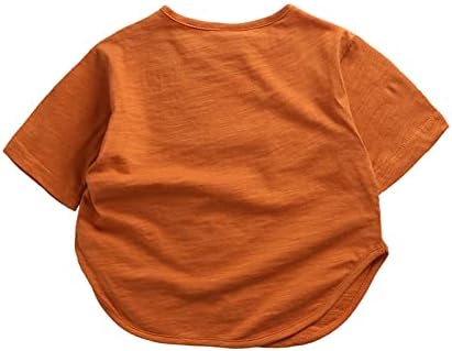 Тениска на Половин Ден, Рожден ден, за Малко Момчета, Къса Класическа Свободна Тениска с Мек Ръкав Прилеп, Однотонная Тениска За Момчета, Размер