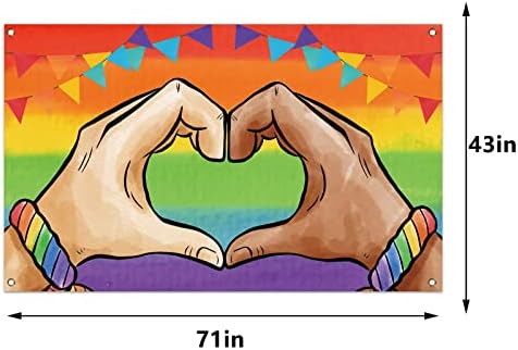 Гей-Парад Фон за Фотосесия ЛГБТК Гордост Флаг Декор Гордост Гоблен Деня на гей-Парада Месец Парад Дъга Вечерни Декорации и Аксесоари за Дома