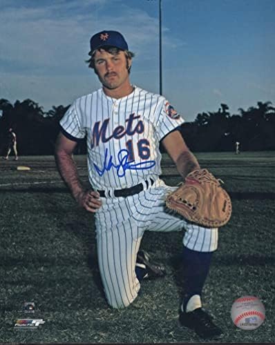 Джон Стернс Ню Йорк Метс Подписа Снимка 8x10 с автограф W / Coa - Снимки на MLB с автограф