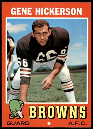 1971 Topps 36 Джин Хикерсон Cleveland Browns-FB (Футболна карта) NM Browns-FB Оле Мис