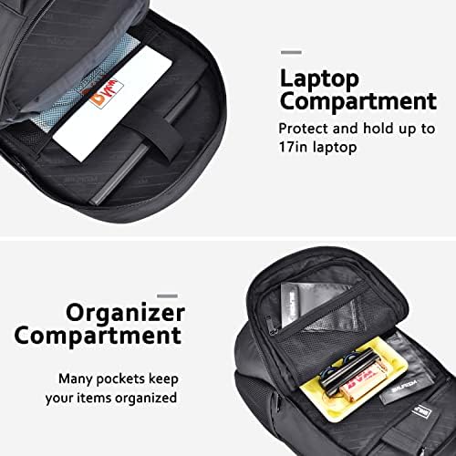 MZIPLINE Голяма Чанта-раница за лаптоп - Защита срещу миризма - С Кодова ключалка и качулка, водоустойчив, анти-кражба Пътна чанта, пътни чанти за студенти, мъже и жени, к?