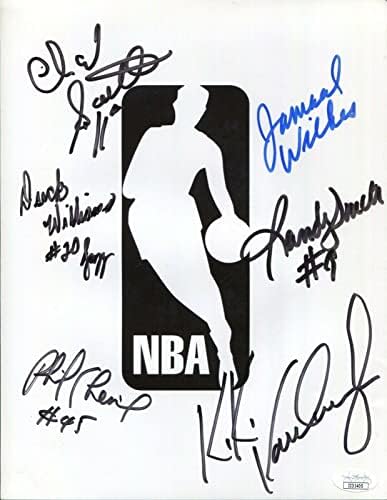 Дък Уилямс Кики Вандевеге Ранди Смит Фил Шенье + 3 Снимка с автограф в НБА JSA - Снимки на НБА с автограф