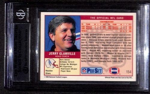#154 Джери Гланвилл RC - 1989 Професионален футбол комплект карти (Звезда) С градацией БГД Футболни топки с автографи
