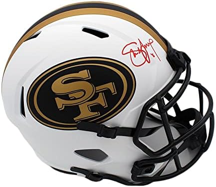 Стив Янг Подписа пълен размер Лунен каска San Francisco 49ers Speed NFL - Каски NFL С Автограф