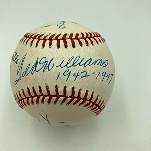 Най-добрите бейзболни топки с автографи на Мики Мэнтла и Тед Уилямс с Тройна корона и Надпис JSA - Бейзболни топки с автографи
