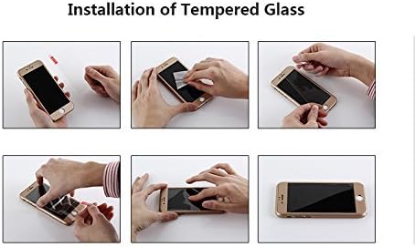 Калъф за iPhone7 ултра тънък, напълно покриващи на корпуса, Хибриден Твърд пластмаса с защитен филм (защитно стъкло от закалено стъкло)