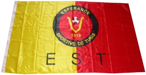 Футболен Банер EST Espérance Sportive de Tunis Flag размер 3x5 Фута