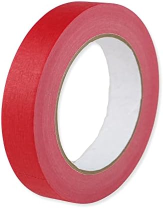 Цветното тиксо Shurtape (CP-631): 3/4 x 60 ярда. (Червено) / небрендовый, бяла сърцевина