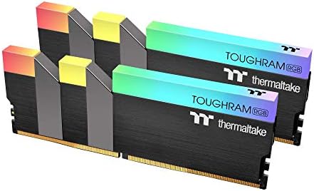 Настолна детска памет Thermaltake TOUGHRAM RGB 64 GB (2x32 GB) DDR4 3600 Mhz C18 1.35 V DIMM, Черна, R009R432GX2-3600C16A