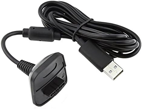 3600 mah USB Зарядно Устройство за Акумулаторна батерия, Кабел за Xbox 360 контролера Черно M2