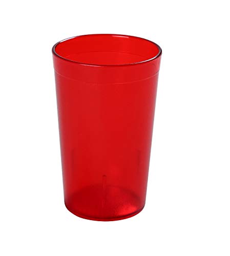 Чаша Yanco PT-016R, с капацитет от 16 унции, височина 5,75 инча, диаметър 3 инча, Пластмаса, в червен цвят, Опаковки от 72