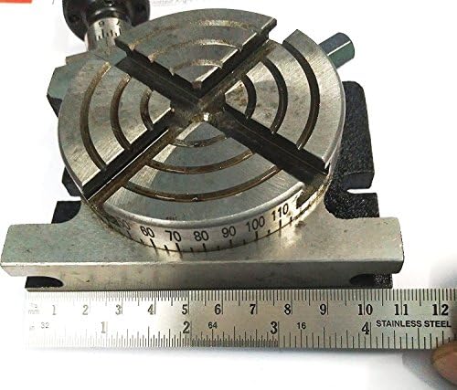 Чисто Нов 3 / 80 мм Обикновена Въртяща се маса и 80 мм Независим 4-челюстта Чък + Задна плоча за Фрезоване на Инженерни инструменти