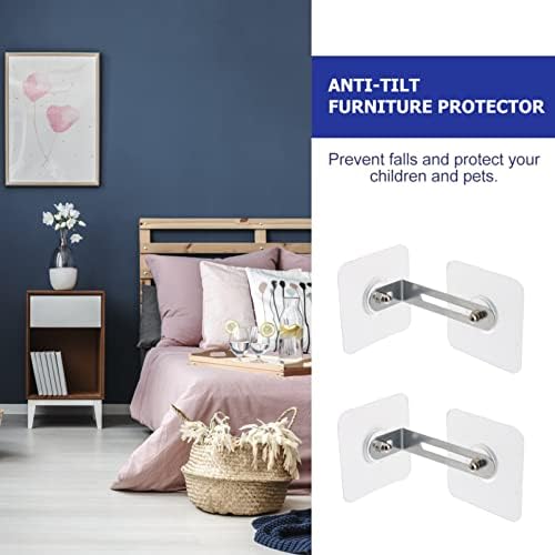 DOITOOL Защита кутии шкафа От прах Мебелни анкеры на сигурност: 2 Комплекта Мебели Противоударных колани за защита на вашите мебели от