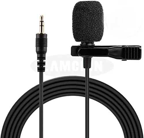 Мини Микрофон LHLLHL 3.5 мм Тип C Кондензатор Аудио Запис Скоба за Вратовръзка Микрофон за преносими КОМПЮТРИ Преносим микрофон (Цвят: