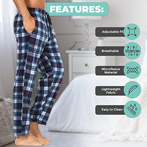 СМЕЯ да се предположи, че един Комплект мъжки Пижамных панталони от микрофлиса за почивка с джобове