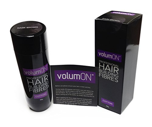 Влакна за удължаване на косата Volumon Professional-Лек от загуба на коса-ПАМУК-ЧЕРЕН 28 g-До 30 приложения