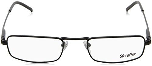 Мъжки правоъгълни Рамки за очила Sferoflex SF2201, Матово-Черна /Демонстрация на обектива 50 mm