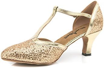 Обувки със звънци Ръчно изработени Дамски Обувки за Система за Салса за Сватба, Танцови обувки за състезания Hebe На ток 2.5 инча
