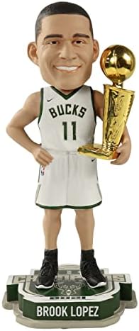Брук Лопес Милуоки Бъкс Шампиони на НБА 2021 Болванчик НБА