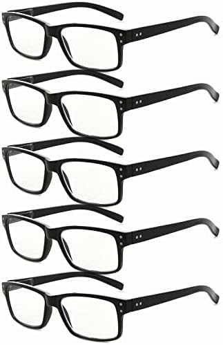 Eyekepper ще Спести 10% на 5 опаковки пури в ограничени бройки очила за четене за мъже и 3 опаковки ридеров в полукръгла рамки в черен