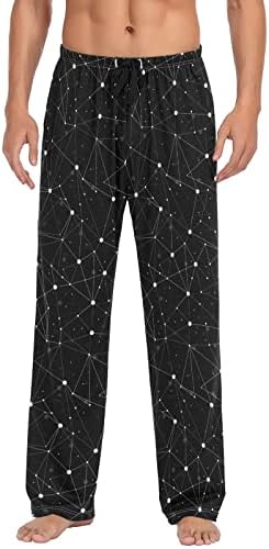 Мъжки Пижамные панталони ALAZA Starry Galaxy Blue За сън