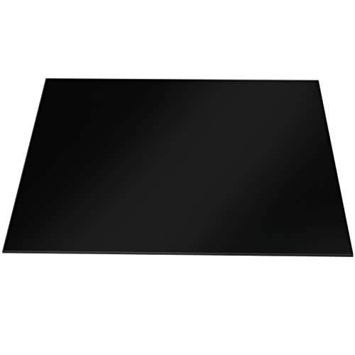 SINJEUN 4 Опаковки Черен Акрил лист с размер 12x12 инча, Дъска от Лят Плексиглас с Дебелина 1/8 инча, Акрилни Панели от Плексиглас за