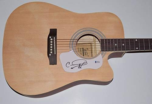 Пълен размер Акустична китара с автограф на Кари Ъндърууд Beckett БЪЛГАР COA