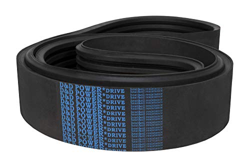 D&D PowerDrive КЪЛБО-19-10197B57/07 Клиновой колан с пръстени, Дължина 60 см, широчина 0,62 инча