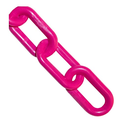 Пластмасов Барьерная верига Mr. Chain, Защитни Розова, диаметър на ниво 2 инча, дължина 500 Метра (50025-500)