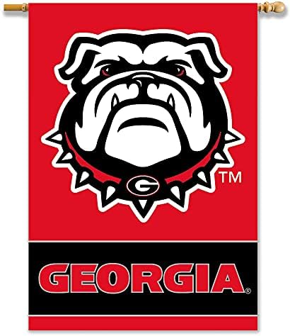 BSI PRODUCTS, INC. - Двупосочен банер Georgia Bulldogs 28 x 40 с ръкав за овчарски скок - Гордостта на UGA за футбол, баскетбол и бейзбол
