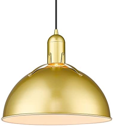 Модерен Окачен лампа AUTELO за Кухненски остров, Регулируеми висящи лампи на 1 Лампа с матово бяло и златисто-метален цвят, Ретро 14