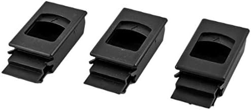 Нов Lon0167, 3 предмет, Пластмасова Вътрешна ключалка, надеждна ефективност, Триъгълен капаче, черен на цвят за гардероба (id: 77a f0