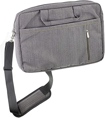 Елегантна водоустойчива чанта Navitech Grey, съвместима с преносими 7-инчов TFT DVD/CD плейър Magnavox MTFT750-BL