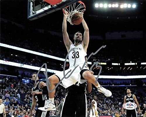 Райън Андерсън подписа Снимка 8x10 PSA / DNA New Orleans Pelicans С автограф - Снимки на NBA с автограф