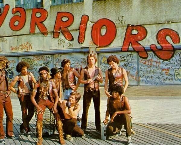 Воини от 1979 г. Майкъл Бек и актьори под графити и Войни на стената 8x10 снимка