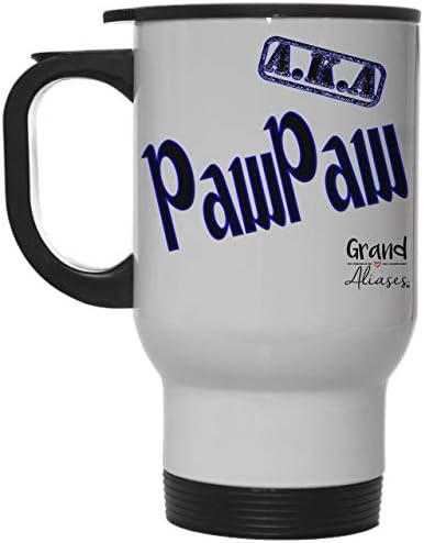Дядо Серията Grand Aliases A. K. A. PawPaw, Бялата Пътна Кафеена Чаша за топла / студена кафе с тегло 12 Грама