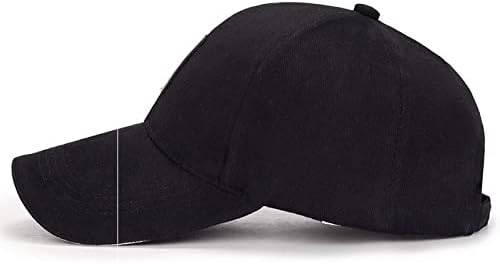 BBDMP Мъжки Памучен Класическата бейзболна шапка С Регулируема закопчалка на ключалката, Шапка за татко, Спортна шапка за голф (Цвят: